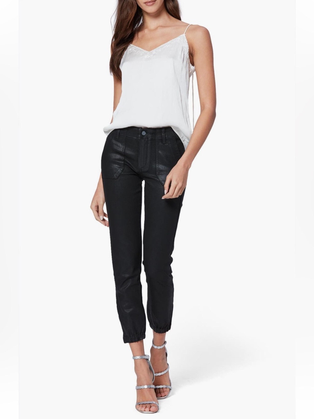 PAIGE Mayslie Cuffed Pants in Black